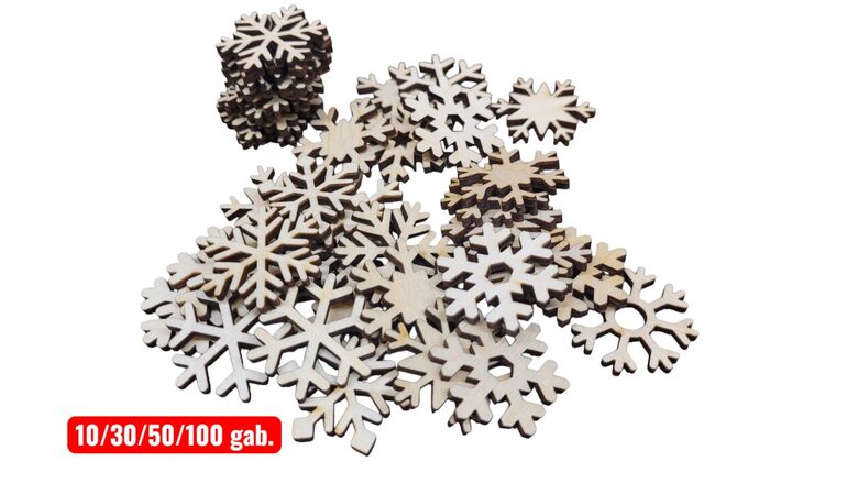 Ziemassvētku rotājumi  "Sniegpārslas MIX" 